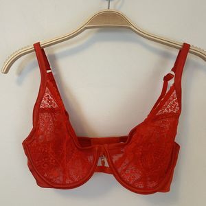 Aerie Red Lace Bra